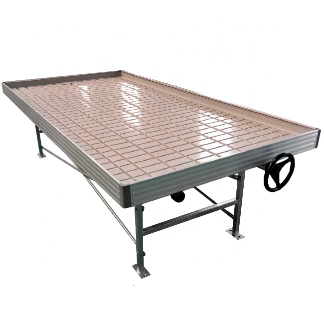 Flood Tray Table - Sistem Hidroponik Rumah Kaca dengan Sistem
