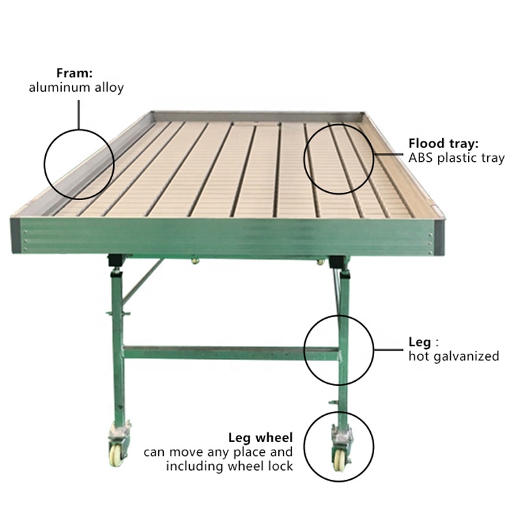 Sistem Hidroponik Rumah Kaca d - Flood Tray Table ulasan dan harga